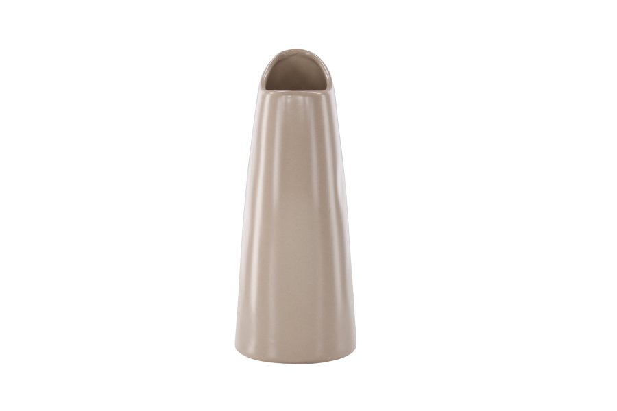 VENTURE DESIGN Ernst vase - mrk beige stentj (12x9x23H)