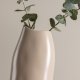 VENTURE DESIGN Ernst vase - mrk beige stentj (12x9x23H)