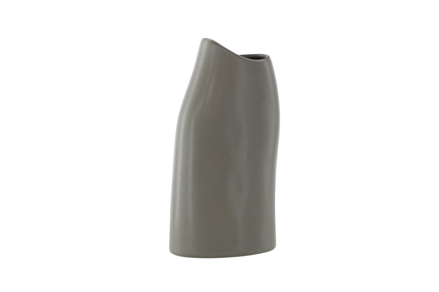 VENTURE DESIGN Ernst vase - mrkegr stentj (12x9x23H)