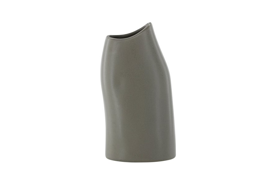 VENTURE DESIGN Ernst vase - mrkegr stentj (12x9x23H)