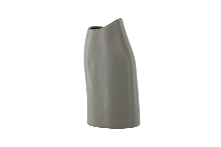 VENTURE DESIGN Ernst vase - mrkegr stentj (12x9x23H)