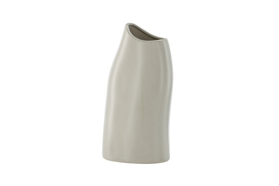 VENTURE DESIGN Ernst vase - lysegr stentj (12x9x23H)