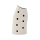 VENTURE DESIGN Ernst vase - hvid/sorte prikker stentj (12x9x23H)