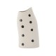 VENTURE DESIGN Ernst vase - hvid/sorte prikker stentj (12x9x23H)