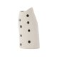 VENTURE DESIGN Ernst vase - hvid/sorte prikker stentj (12x9x23H)