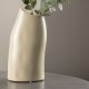 VENTURE DESIGN Ernst vase - beige/sorte prikker stentj (12x9x23H)