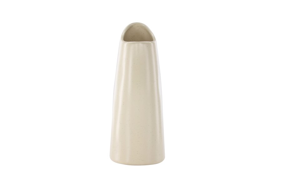VENTURE DESIGN Ernst vase - beige/sorte prikker stentj (12x9x23H)