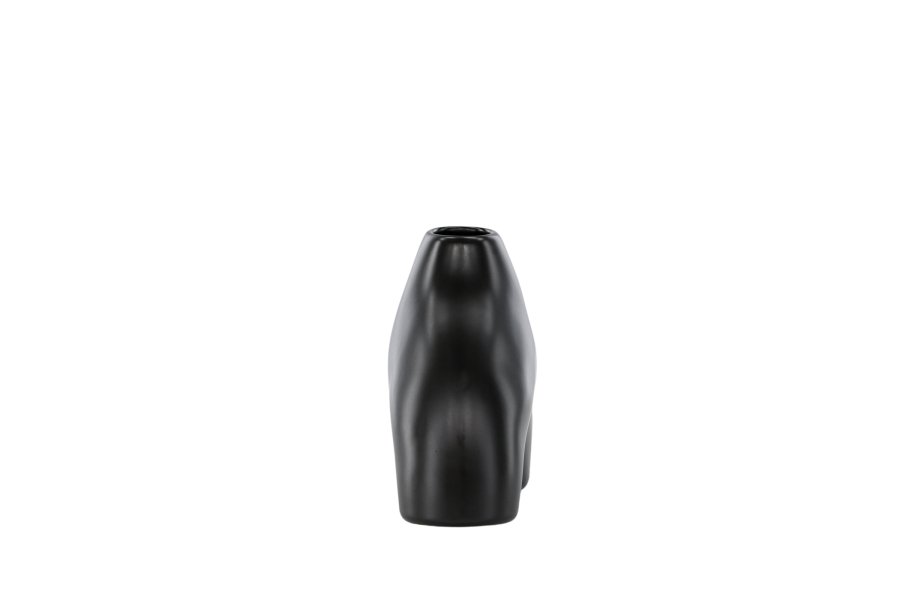 VENTURE DESIGN Kento vase - sort stentj (21x8x15H)