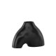 VENTURE DESIGN Kento vase - sort stentj (21x8x15H)