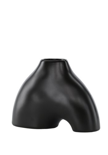 VENTURE DESIGN Kento vase - sort stentj (21x8x15H)