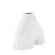 VENTURE DESIGN Kento vase - hvid stentj (21x8x15H)