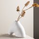 VENTURE DESIGN Kento vase - hvid stentj (21x8x15H)