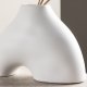 VENTURE DESIGN Kento vase - hvid stentj (21x8x15H)