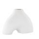 VENTURE DESIGN Kento vase - hvid stentj (21x8x15H)