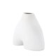 VENTURE DESIGN Kento vase - hvid stentj (21x8x15H)