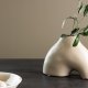 VENTURE DESIGN Kento vase - beige stentj (21x8x15H)
