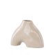 VENTURE DESIGN Kento vase - beige stentj (21x8x15H)