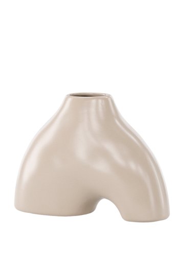 VENTURE DESIGN Kento vase - beige stentj (21x8x15H)