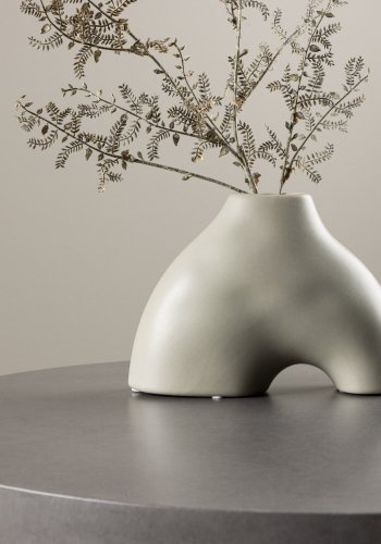 VENTURE DESIGN Kento vase - lysegr stentj (21x8x15H)