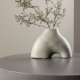 VENTURE DESIGN Kento vase - lysegr stentj (21x8x15H)
