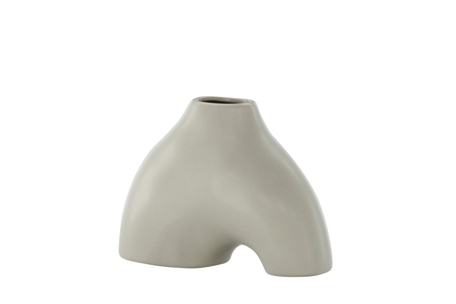 VENTURE DESIGN Kento vase - lysegr stentj (21x8x15H)