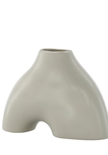 VENTURE DESIGN Kento vase - lysegr stentj (21x8x15H)