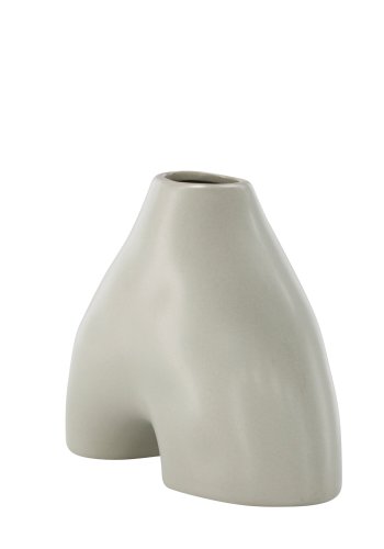 VENTURE DESIGN Kento vase - lysegr stentj (21x8x15H)