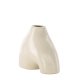 VENTURE DESIGN Kento vase - beige/sorte prikker stentj (21x8x15H)