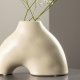 VENTURE DESIGN Kento vase - beige/sorte prikker stentj (21x8x15H)