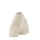VENTURE DESIGN Kento vase - beige/sorte prikker stentj (21x8x15H)