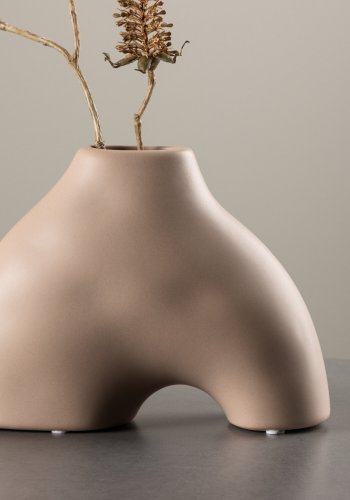 VENTURE DESIGN Kento vase - lyserd stentj (21x8x15H)