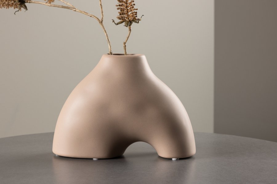 VENTURE DESIGN Kento vase - lyserd stentj (21x8x15H)