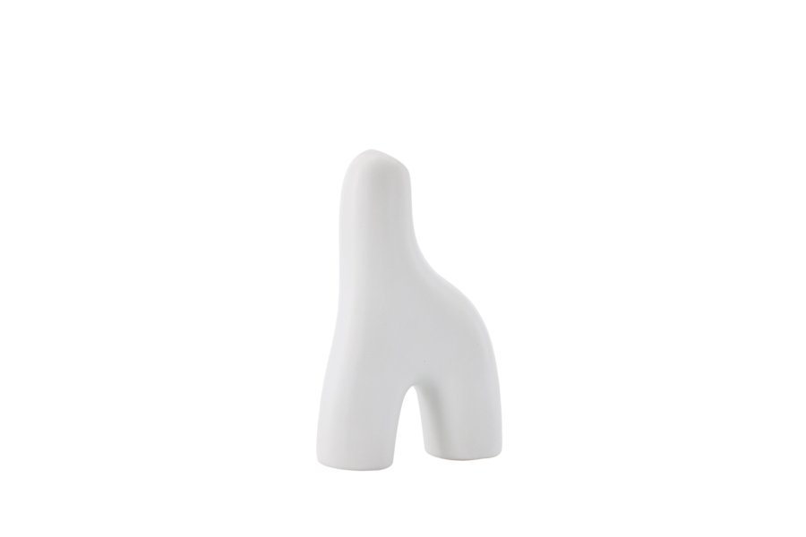 VENTURE DESIGN Aya vase - hvid stentj (9x4x16H)