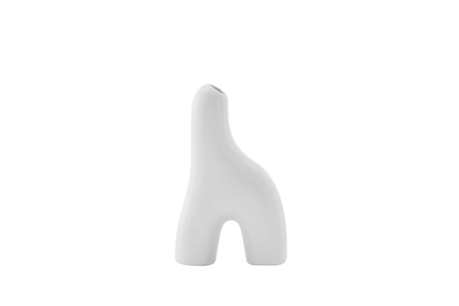 VENTURE DESIGN Aya vase - hvid stentj (9x4x16H)