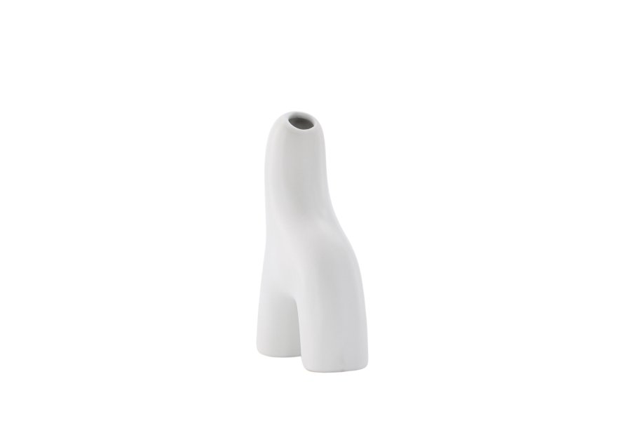 VENTURE DESIGN Aya vase - hvid stentj (9x4x16H)
