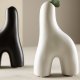 VENTURE DESIGN Aya vase - hvid stentj (9x4x16H)