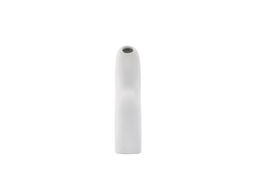 VENTURE DESIGN Aya vase - hvid stentj (9x4x16H)