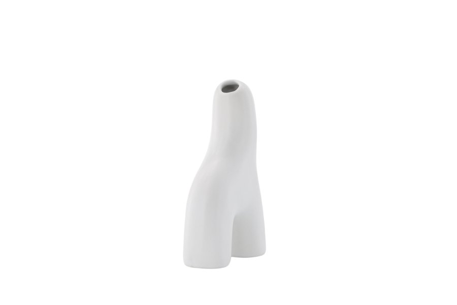 VENTURE DESIGN Aya vase - hvid stentj (9x4x16H)