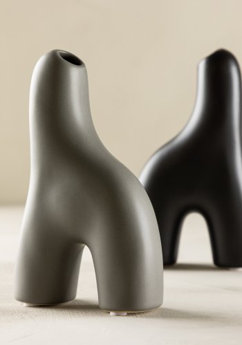 VENTURE DESIGN Aya vase - mrkegr stentj (9x4x16H)