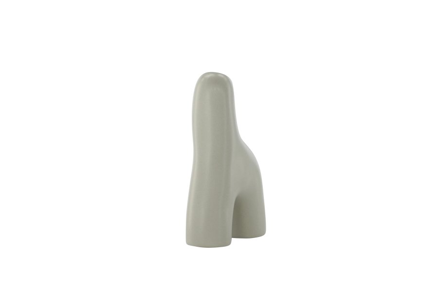 VENTURE DESIGN Aya vase - lysegr stentj (9x4x16H)