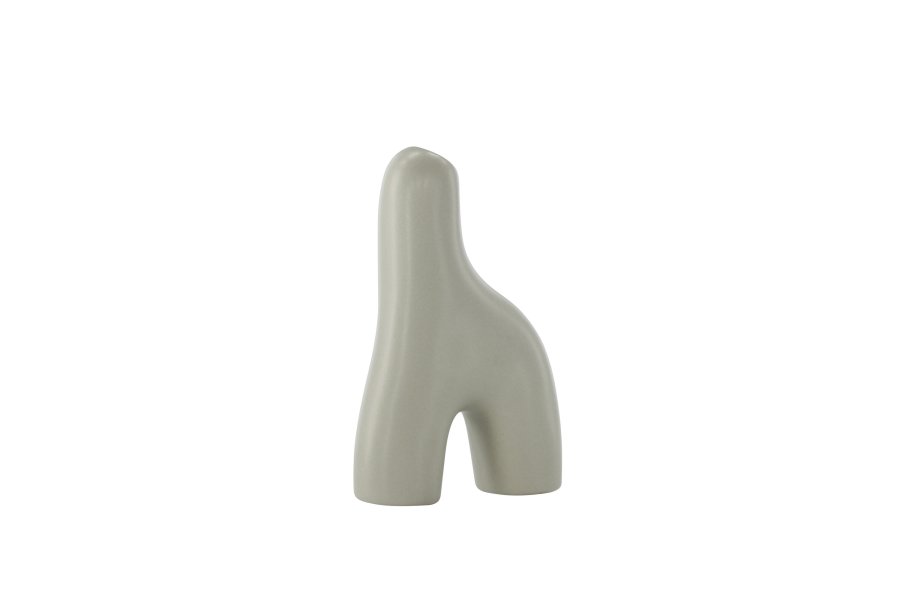 VENTURE DESIGN Aya vase - lysegr stentj (9x4x16H)