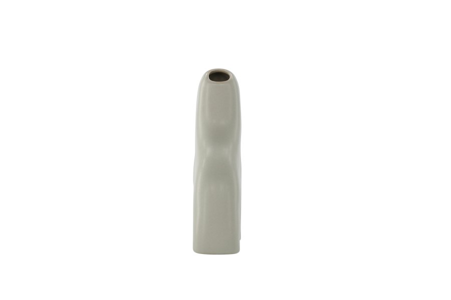 VENTURE DESIGN Aya vase - lysegr stentj (9x4x16H)