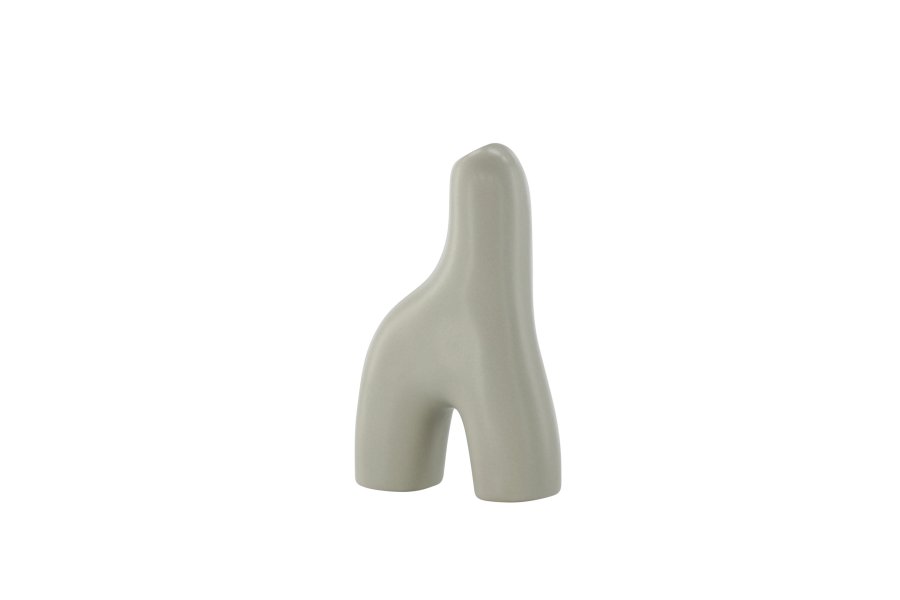 VENTURE DESIGN Aya vase - lysegr stentj (9x4x16H)