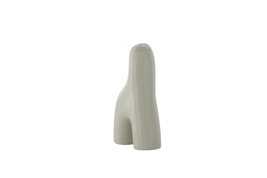 VENTURE DESIGN Aya vase - lysegr stentj (9x4x16H)