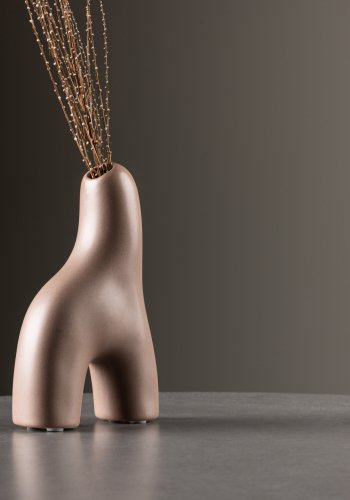 VENTURE DESIGN Aya vase - brun stentj (9x4x16H)