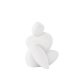 VENTURE DESIGN Floda skulptur - hvid stentj (11x9x14H)