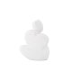 VENTURE DESIGN Floda skulptur - hvid stentj (11x9x14H)