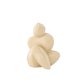 VENTURE DESIGN Floda skulptur - lysegul stentj (11x9x14H)