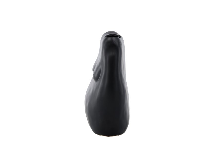VENTURE DESIGN Romie vase - sort stentj (24x14x28H)