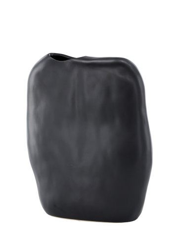 VENTURE DESIGN Romie vase - sort stentj (24x14x28H)
